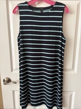 J. JILL Navy Blue Sleeveless Dress